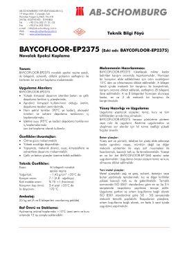 BAYCOFLOOR-EP2375 (Eski adı: BAYCOFLOOR - ab