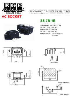 AC SOCKET SS-7B-1B