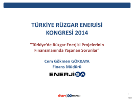 ECA Finansmanı - Türkiye Rüzgar Enerjisi Kongresi