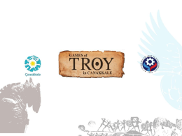 Slayt 1 - Games Of Troy