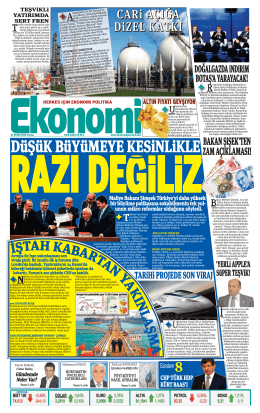 17 EKİM 2014 - Ekonomi Gazetesi