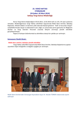 Setbaşı Vergi Dairesi Müdürlüğü - Bursa Vergi Dairesi Başkanlığı