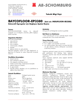 BAYCOFLOOR-EP3380 (Eski adı: INDUFLOOR - ab