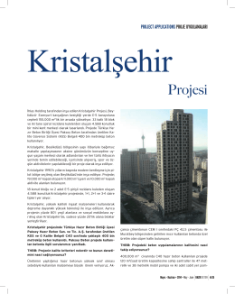 Proje Uygulamaları: Kristalşehir Projesi