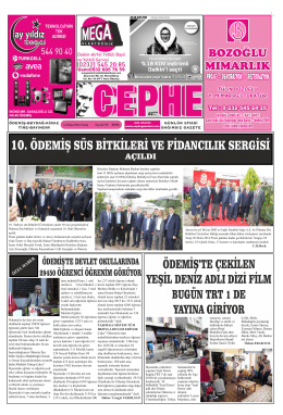 24.10.2014 Tarihli Cephe Gazetesi
