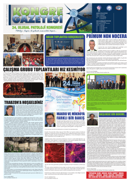 22 Kasım 2014 - 24. Ulusal Patoloji Kongresi