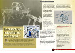Endüstriyel robotların tarihçesi (*)