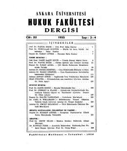 PDF - Ankara Üniversitesi Hukuk Fakültesi Dergisi