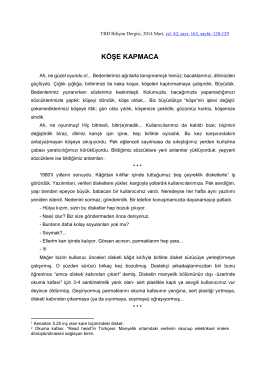 KÖŞE KAPMACA - Türkiye Bilişim Derneği