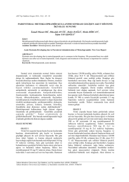 PDF - Adnan Menderes Üniversitesi Tıp Fakültesi Dergisi