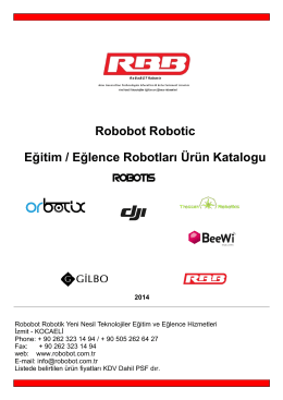 Robobot Robotic Eğitim / Eğlence Robotları Ürün Katalogu