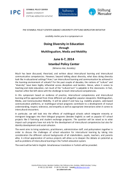 Doing Diversity in Education June 6-7, 2014 Istanbul Policy