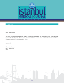 Tam Metin (PDF) - Istanbul Medical Journal