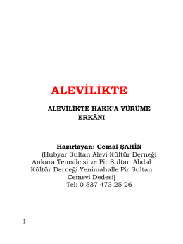 ALEVİLİKTE - Turkmensitesi