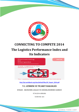 CONNECTING TO COMPETE 2014 The Logistics Performance