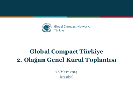 Global Compact Türkiye II. Genel Kurul Sunumlar