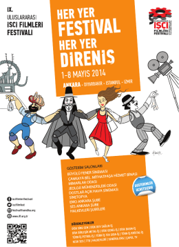 9. Uluslararası İşçi Filmleri Festival Ankara Gösterim Programı İçin