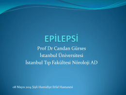 Prof Dr Candan Gürses İstanbul Üniversitesi İstanbul Tıp Fakültesi