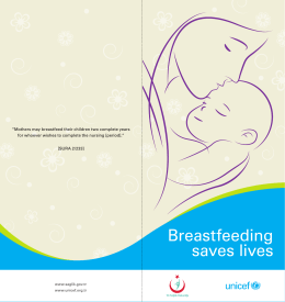 Breastfeeding saves lives