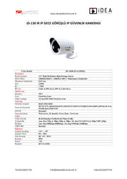jd-130 ır ıp gece görüşlü ıp güvenlik kamerası