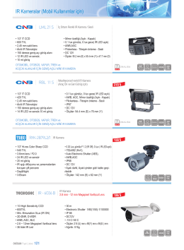IR Kameralar (Mobil Kullanımlar için)