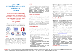 yarışma duyurusu - İzmir Yüksek Teknoloji Enstitüsü