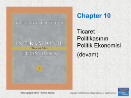 Chapter 10. The Political Economy of Trade Policy