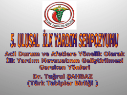 Dr. Tuğrul ŞAHBAZ (Türk Tabipler Birliği)