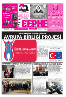 1.1.2015 Tarihli Cephe Gazetesi