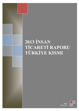 İnsan Ticareti Raporu 2013