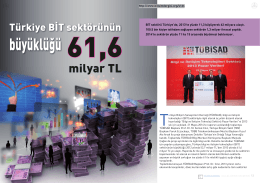 Türkiye BİT sektörünün büyüklüğü 61,6 milyar TL