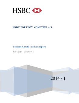 2014-1. Ara Dönem Faaliyet Raporu