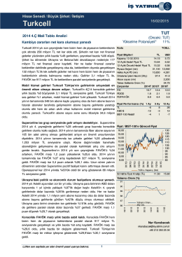 Turkcell - İş Yatırım