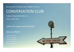 CONVERSATION CLUB