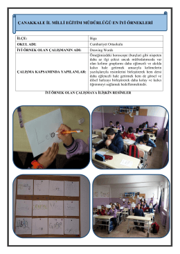 Drawing Words Projesi - Çanakkale İl Milli Eğitim Müdürlüğü