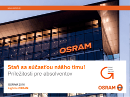 Prečo OSRAM?
