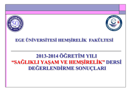 Slayt 1 - Ege Üniversitesi
