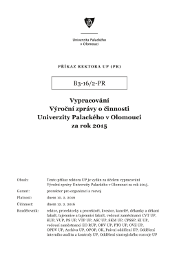 B3-16/2-PR - Univerzita Palackého v Olomouci