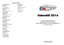 Kalendá   2016 - ČAM | Český amatérský motosport