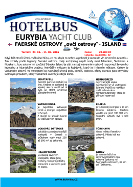 FAERSKÉ OSTROVY - eurybia yacht club