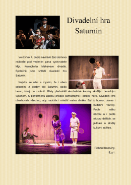 Divadelní hra Saturnin