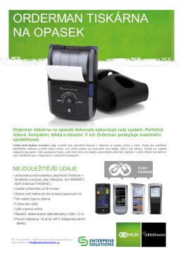 Mobilní tiskárna  - Enterprise Solutions