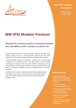 IBM SPSS Modeler Premium | Acrea