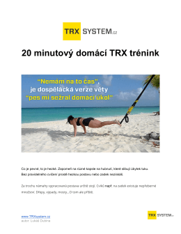 20 minutový domácí TRX trénink