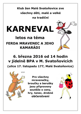 karneval - Malé Svatoňovice
