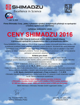 CENY SHIMADZU 2016