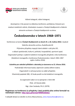 Call for Abstracts_Československo v letech 1968