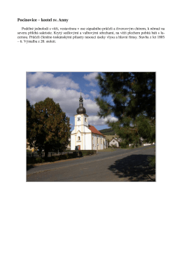 Pocinovice – kostel sv. Anny