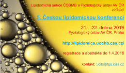 5. Českou lipidomickou konferenci