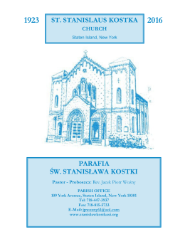 07 Lutego 2016 - St. Stanislaus Kostka Parish